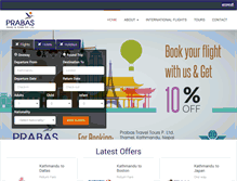 Tablet Screenshot of flightsnepal.com